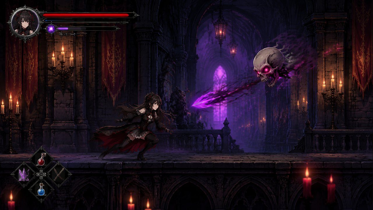 哥特少女勇闯恶魔城2 恶魔城式探索 预览图 1
