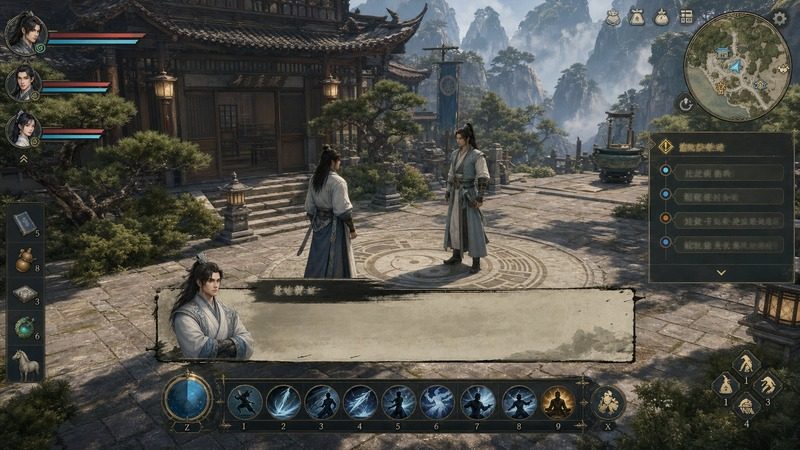 金庸群侠传5爱与死仙狐MOD六周年 地图探索 玩法截图 1