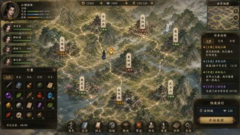 金庸群侠传5爱与死仙狐MOD六周年 场景演出 玩法截图 1